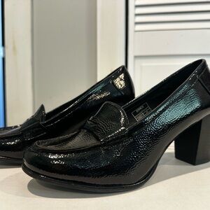 Black Patent Leather Women's Loafers